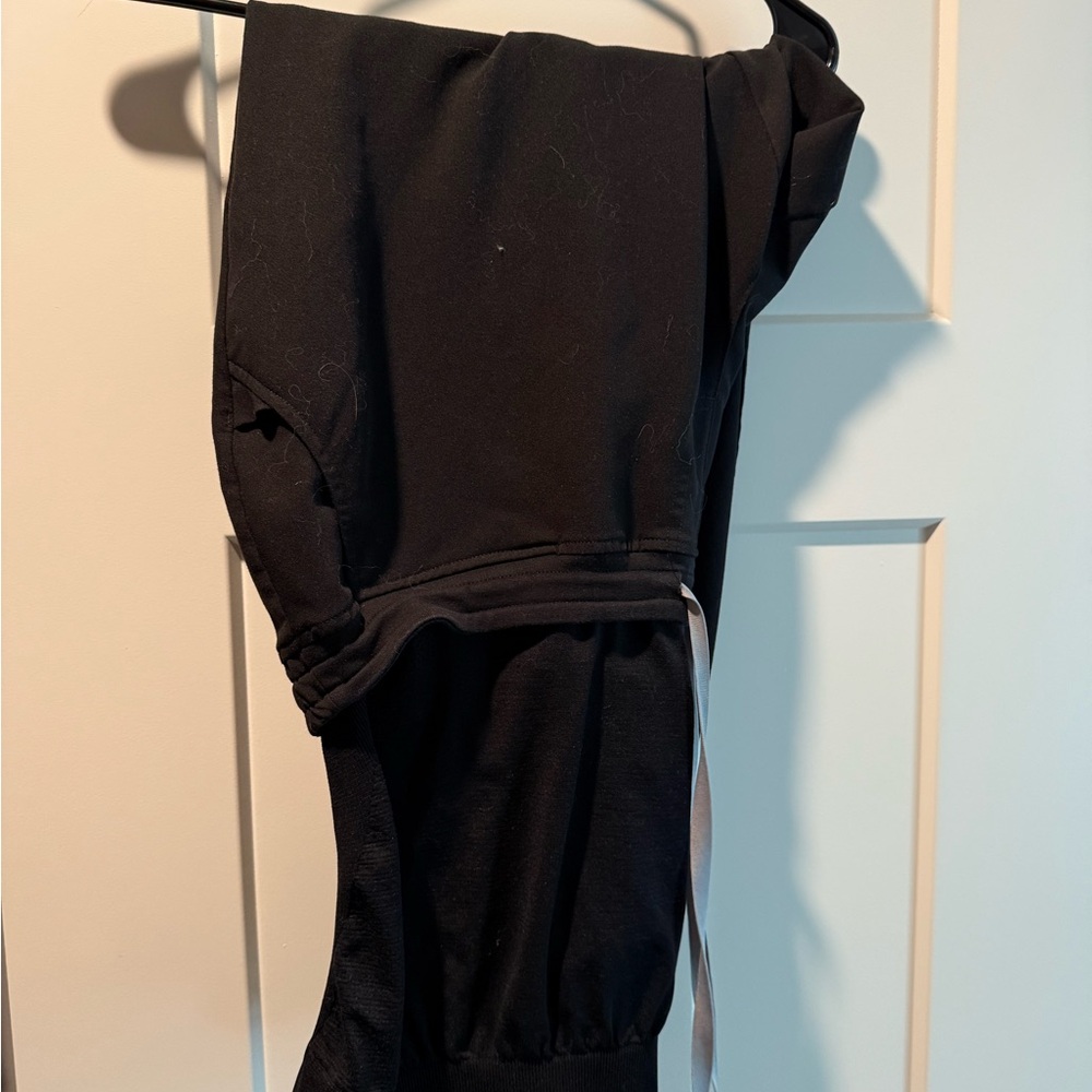Figs Black Maternity Jogger Scrub Pants